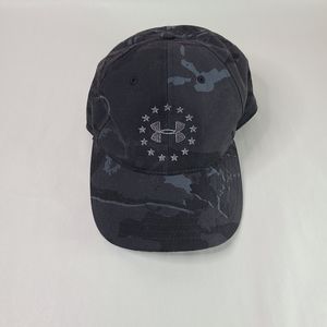 Under Armour Freedom Logo Black Camo Adjustable Hat